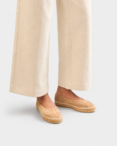 Suede Ballet Flat Espadrilles - Women’s Espadrilles | 