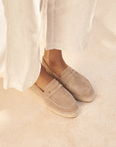 Suede Loafers Espadrilles - Women’s Espadrilles | 