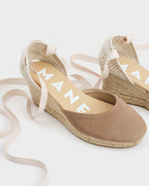 Suede Low Wedge Espadrilles | 