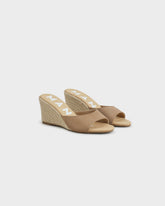 Suede Mule Wedge Espadrilles - Women’s Mules | 