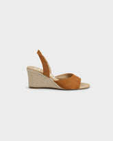 Soft Suede Slingback Low Wedge Espadrilles - Wedge Espadrilles | 