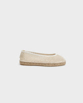 Cotton Net Ballet Flat Espadrilles - Women’s Espadrilles | 