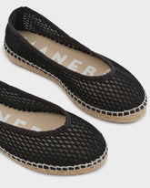 Cotton Net Ballet Flat Espadrilles | 