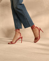 Savana Leather Braided Heels | 
