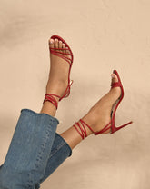 Savana Leather Braided Heels | 