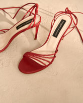 Savana Leather Braided Heels | 